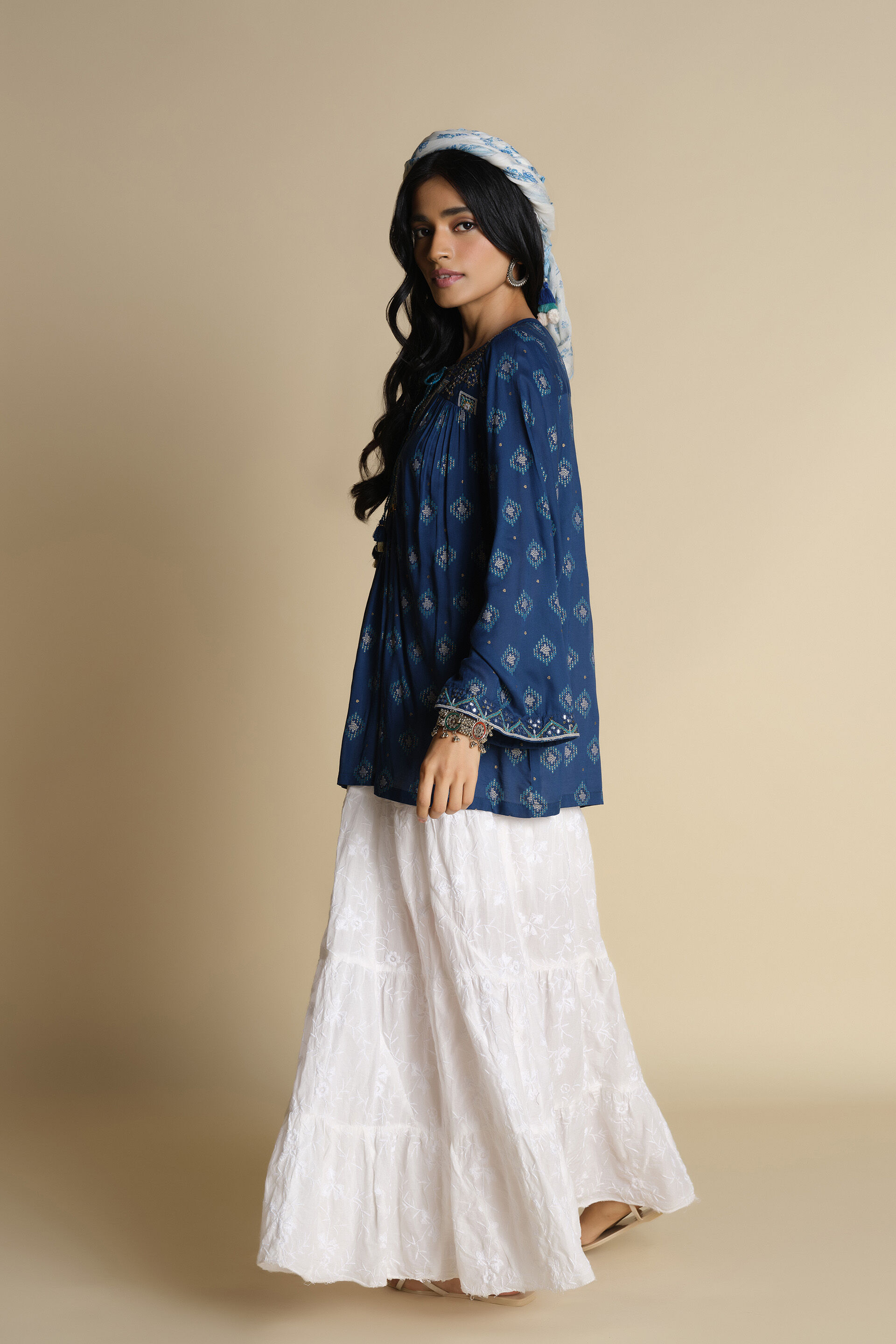 Neela Jadoo Top, Blue, image 3